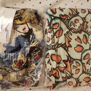Lularoe TC2 Leggings Poison Apple & Snow Wite
